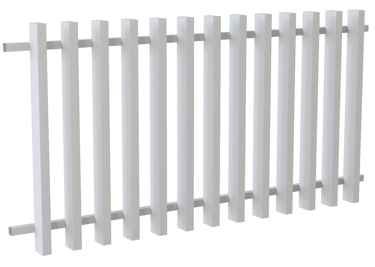 100x50 Aluminium Batten Fence Panel | Radiator Style 125mm Gap Australia