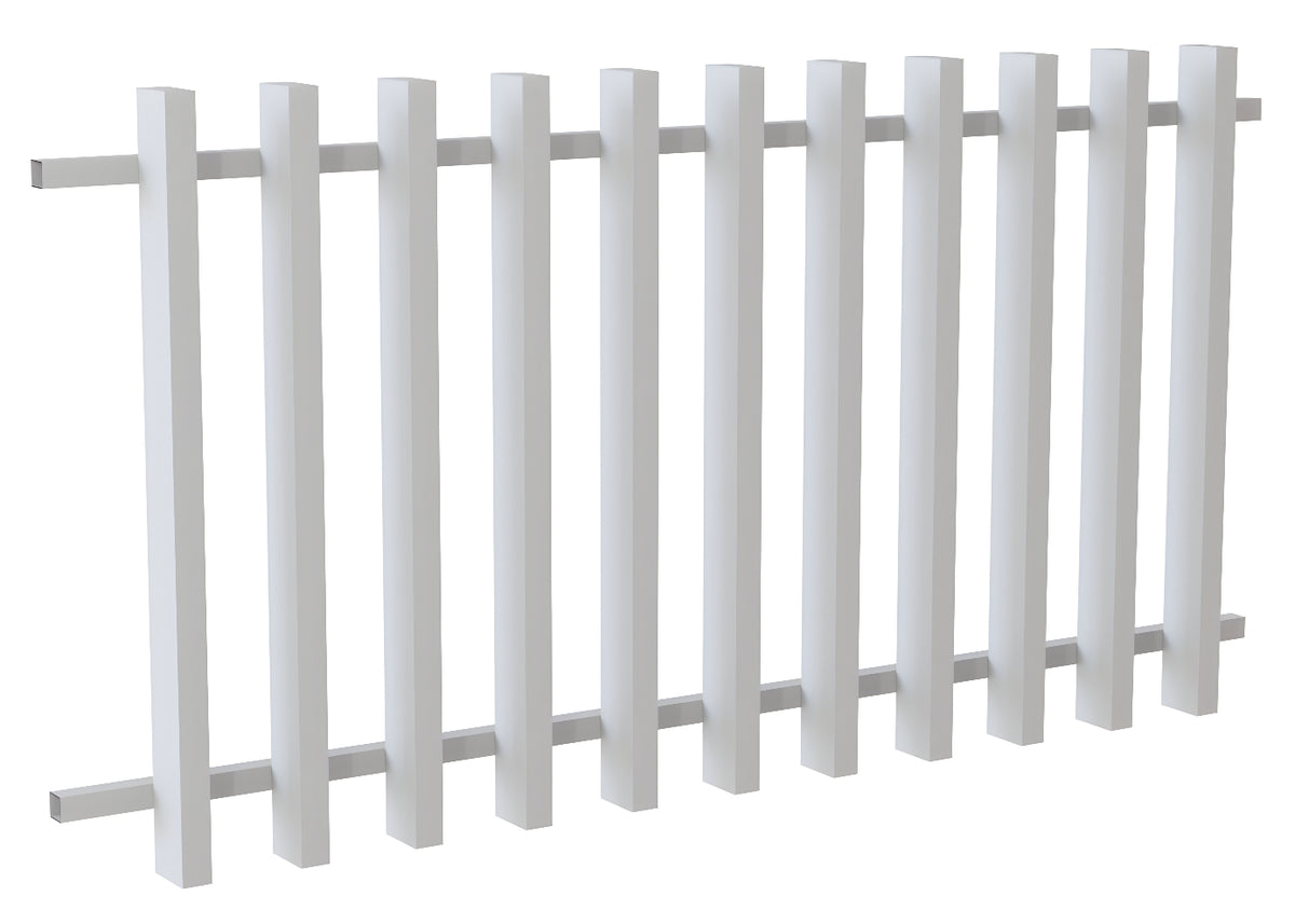 100x50 Aluminium Batten Fence Panel | Radiator Style 150mm Gap Australia