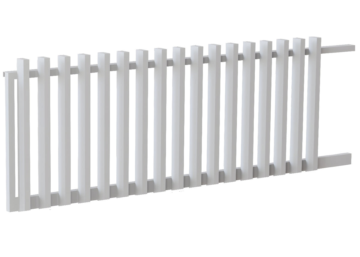 100x50 Aluminium Batten Sliding Gate | Radiator Style 125mm Gap Australia