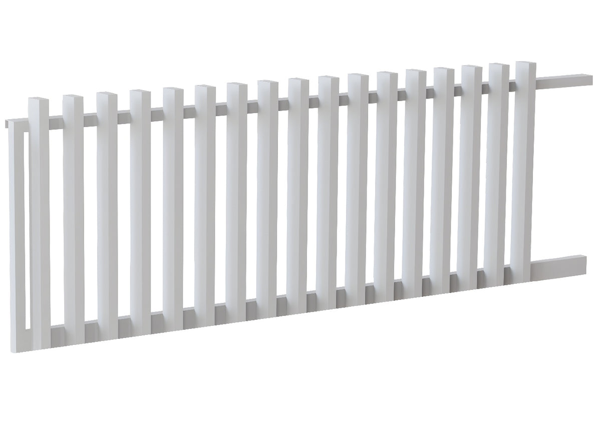 100x50 Aluminium Batten Sliding Gate | Radiator Style 150mm Gap Australia