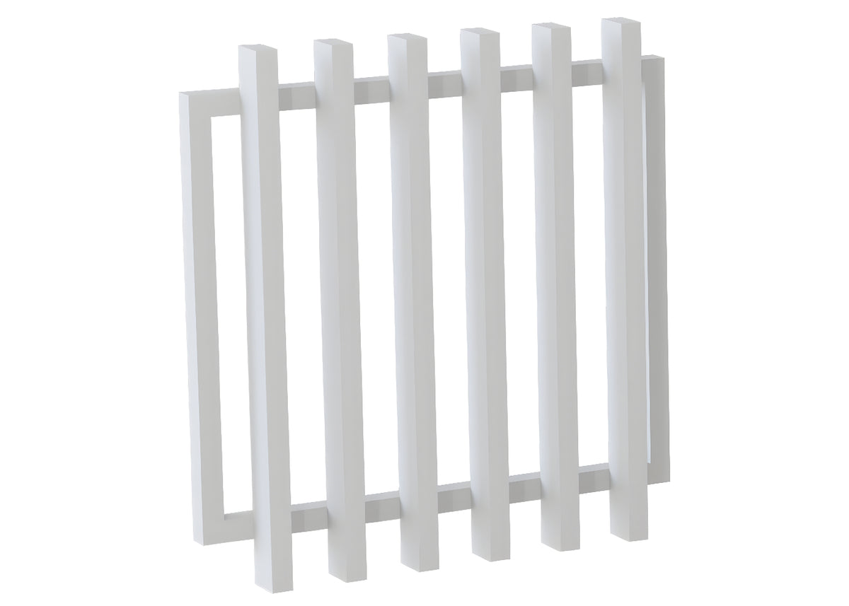 100x50 Aluminium Batten Swing Gate | Radiator Style 125mm Gap Australia