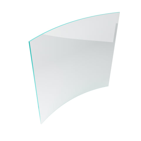 Toughened Clear 12mm Curved Glass Pool Fence Panels, 1200mm high,  choose your width