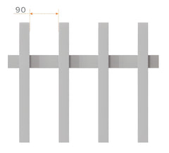 32 x 32mm Radiator Swing Gate – 90mm Gap | Aluminium Gate