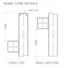32 x 32mm Radiator Swing Gate – 90mm Gap | Aluminium Gate