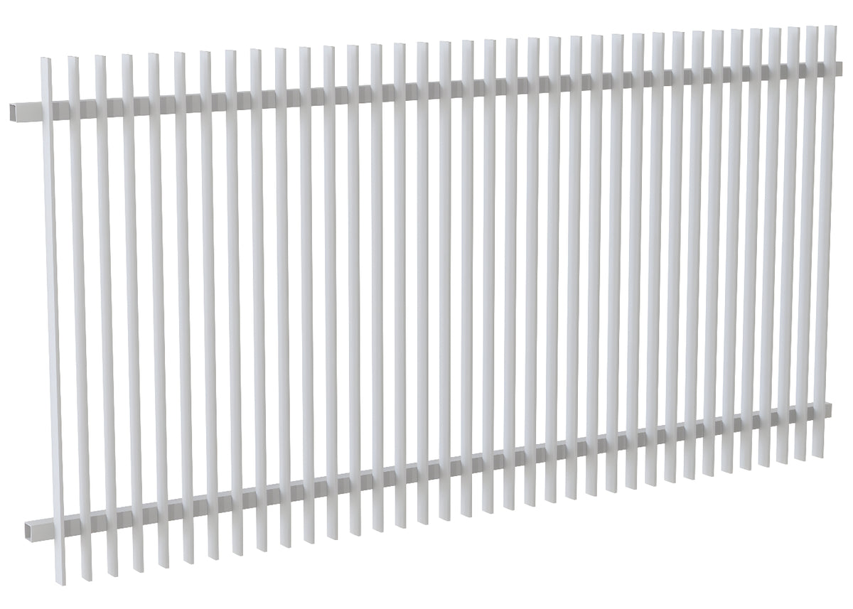 40x10 Aluminium Batten Fence Panel | Radiator Style 60mm Gap Australia