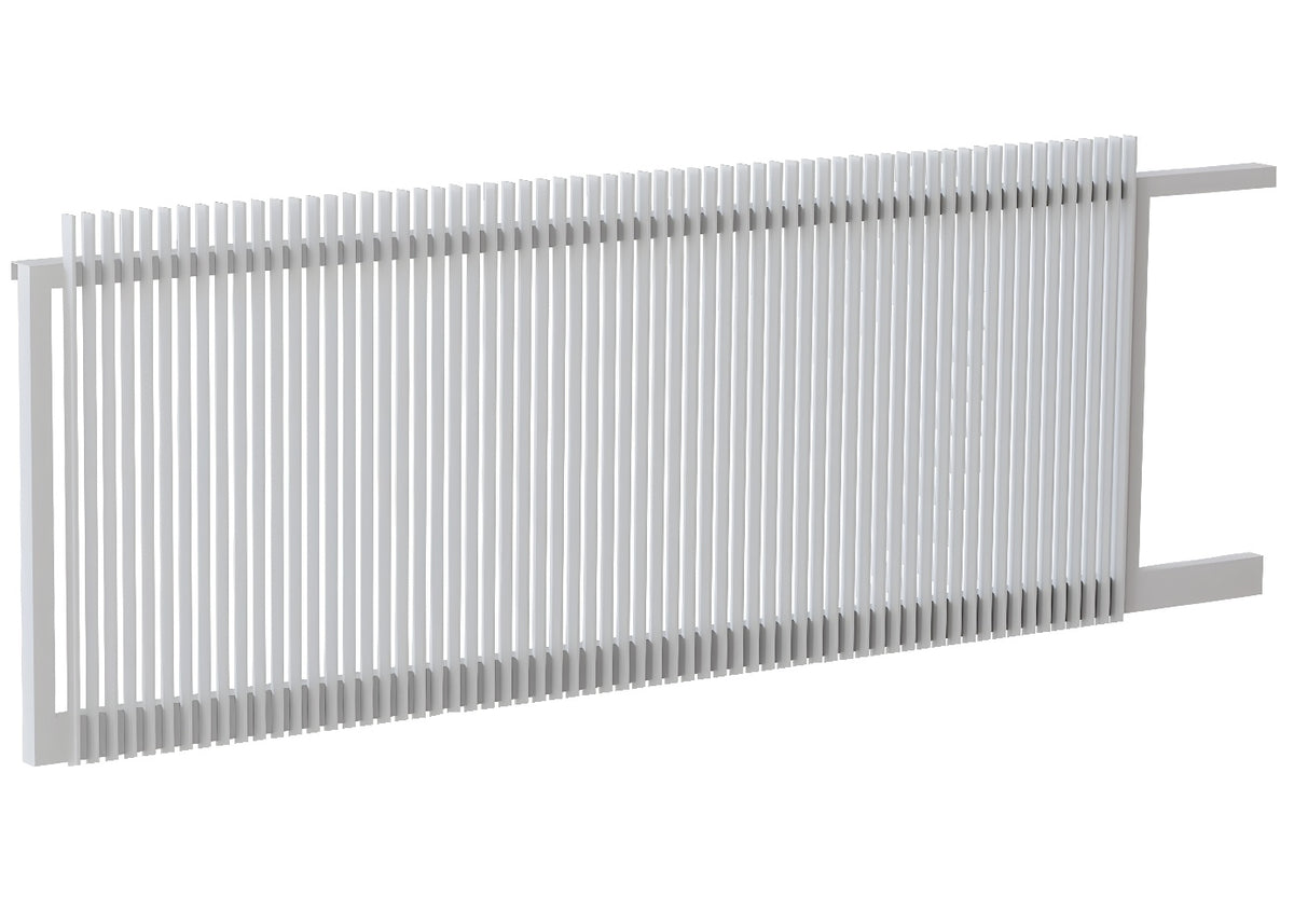 40x10 Aluminium Batten Sliding Gate | Radiator Style 40mm Gap Australia