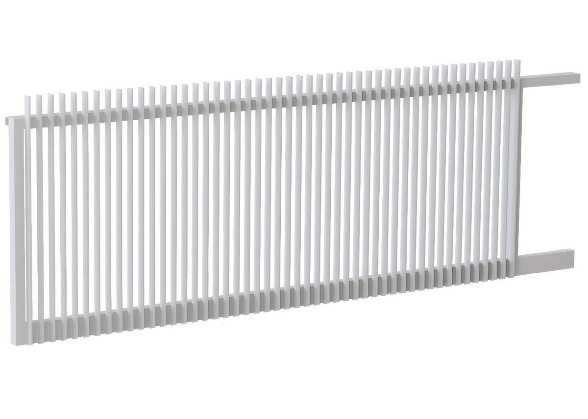 40x10 Aluminium Batten Sliding Gate | Radiator Style 60mm Gap Australia