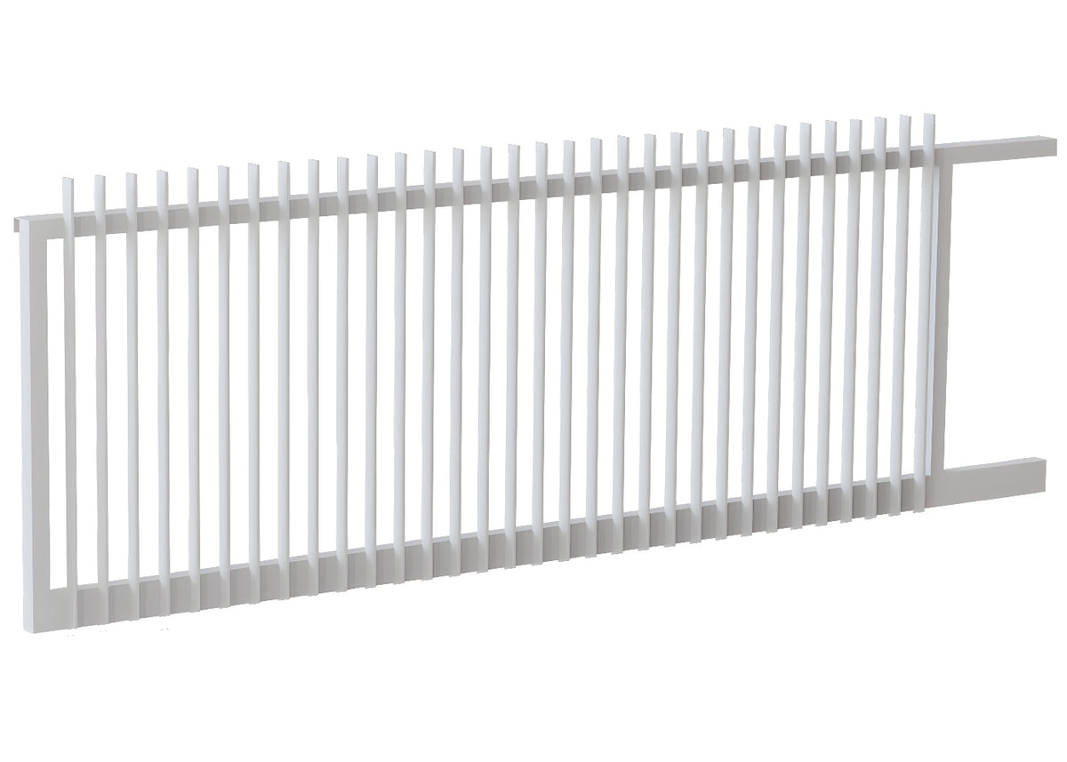 40x10 Aluminium Batten Sliding Gate | Radiator Style 80mm Gap Australia