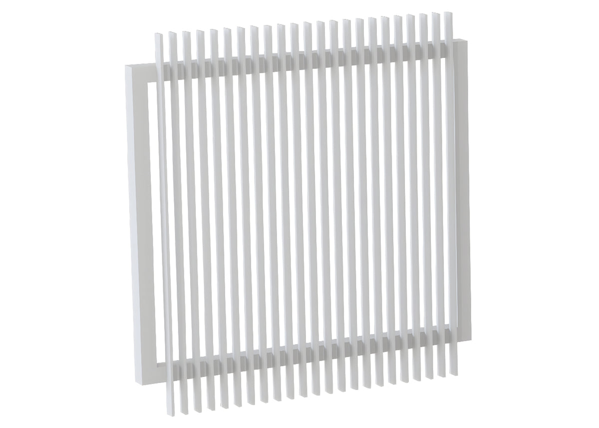 40x10 Aluminium Batten Swing Gate | Radiator Style 40mm Gap Australia