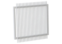 40x10 Aluminium Batten Swing Gate | Radiator Style 40mm Gap Australia
