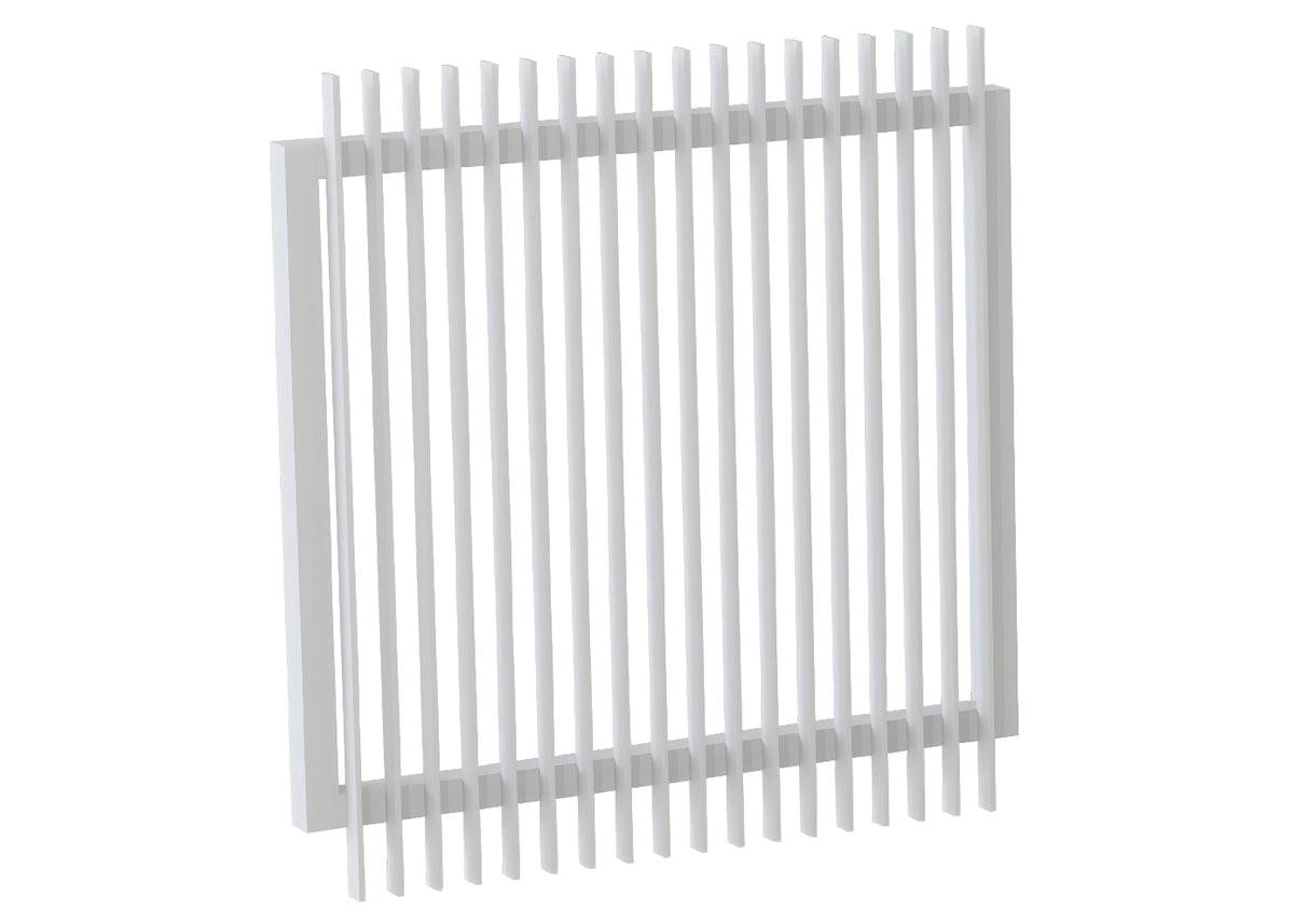 40x10 Aluminium Batten Swing Gate | Radiator Style 60mm Gap Australia