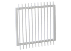 40x10 Aluminium Batten Swing Gate | Radiator Style 80mm Gap Australia