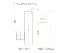 40x10 Aluminium Batten Fence Panel | Radiator Style 80mm Gap Australia