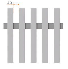 40 x 40mm Radiator Swing Gate – 40mm Gap | Aluminium Gate