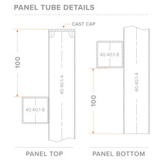 40 x 40mm Radiator Swing Gate – 40mm Gap | Aluminium Gate