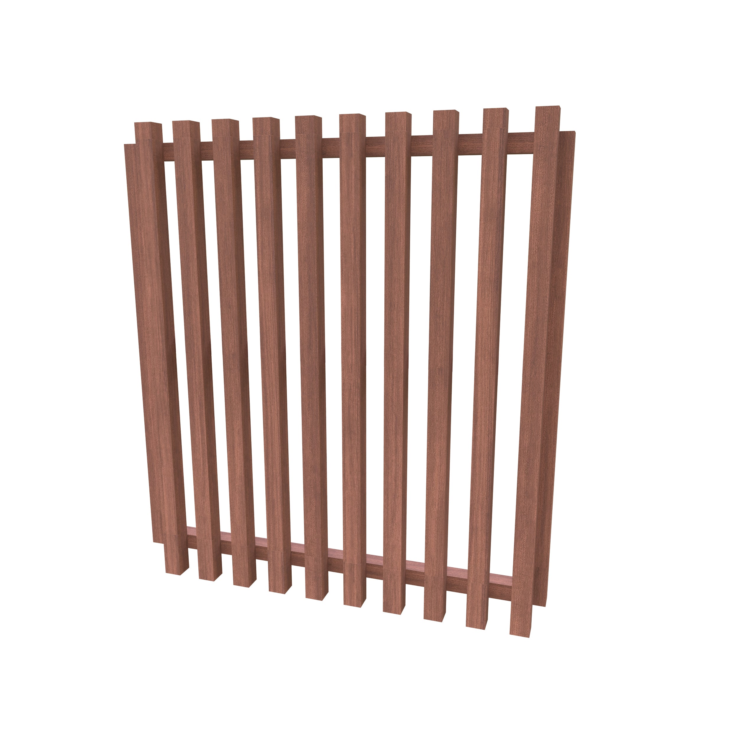 Aluminium Batten Pedestrian Gate, Custom cut to size. Up to 1200mm high x 1000mm wide
