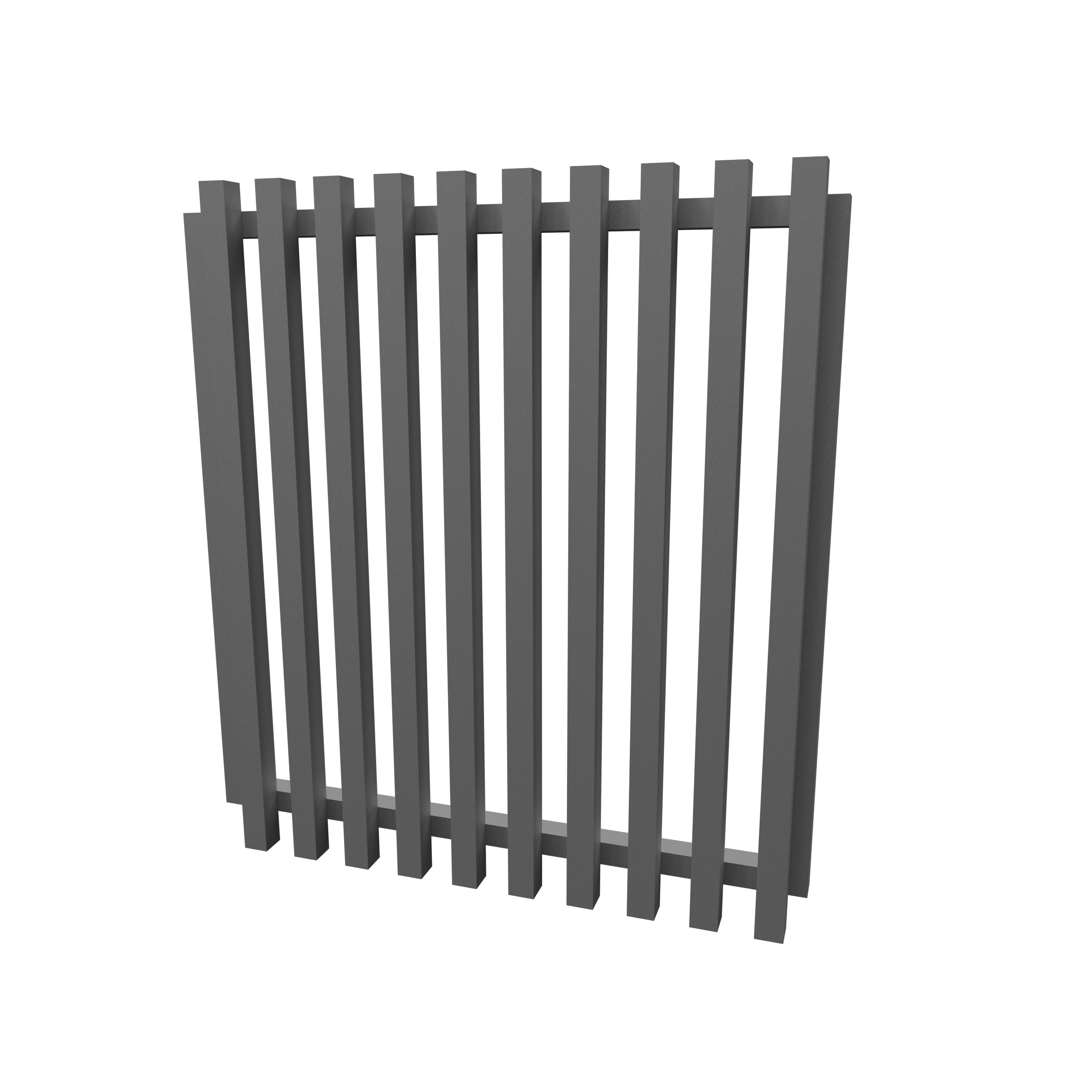 Aluminium Batten Pedestrian Gate, Custom cut to size. Up to 1200mm high x 1000mm wide