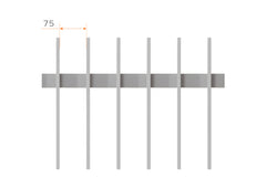 50x10 Aluminium Batten Swing Gate | Radiator Style 75mm Gap Australia
