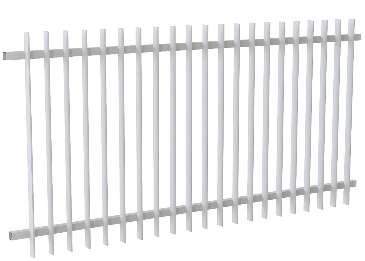 50x10 Aluminium Batten Fence Panel | Radiator Style 100mm Gap Australia