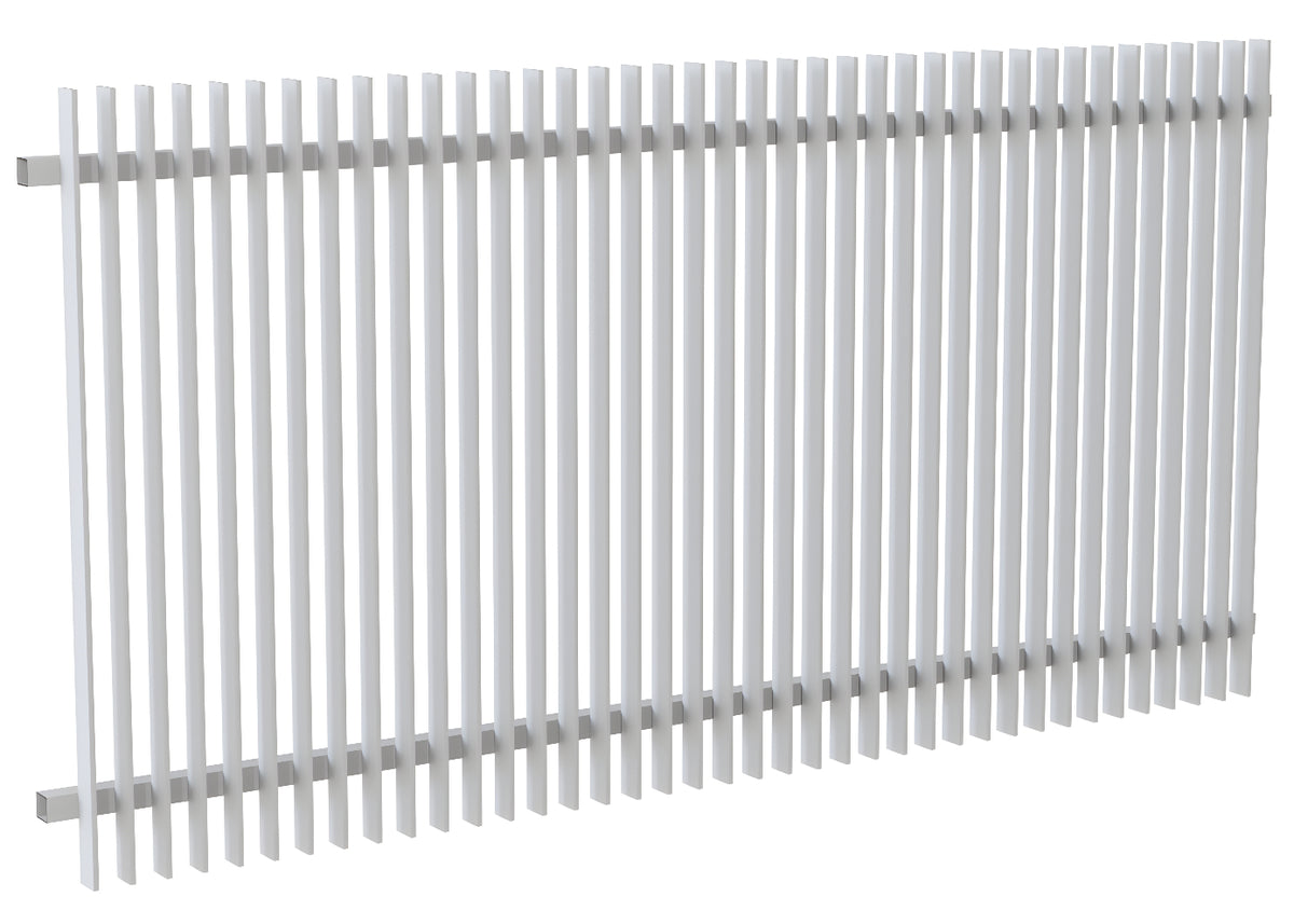 50x10 Aluminium Batten Fence Panel | Radiator Style 50mm Gap Australia