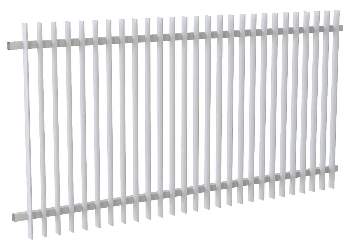 50x10 Aluminium Batten Fence Panel | Radiator Style 75mm Gap Australia
