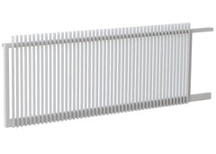 50x10 Aluminium Batten Sliding Gate | Radiator Style 50mm Gap Australia