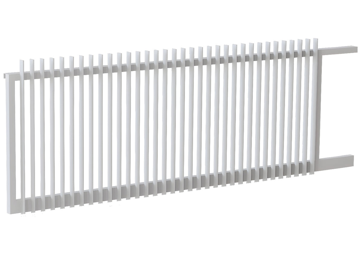 50x10 Aluminium Batten Sliding Gate | Radiator Style 75mm Gap Australia