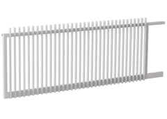 50x10 Aluminium Batten Sliding Gate | Radiator Style 75mm Gap Australia