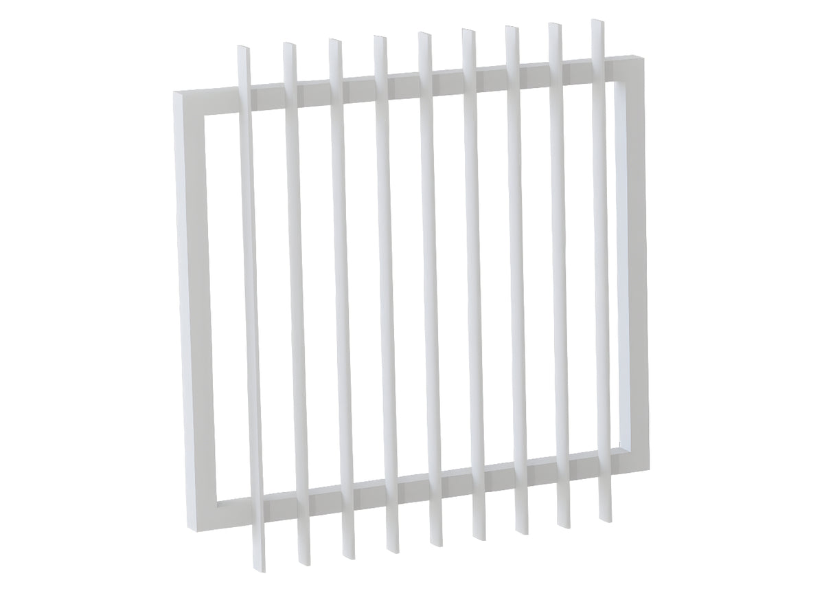 50x10 Aluminium Batten Swing Gate | Radiator Style 100mm Gap Australia