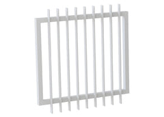 50x10 Aluminium Batten Swing Gate | Radiator Style 100mm Gap Australia