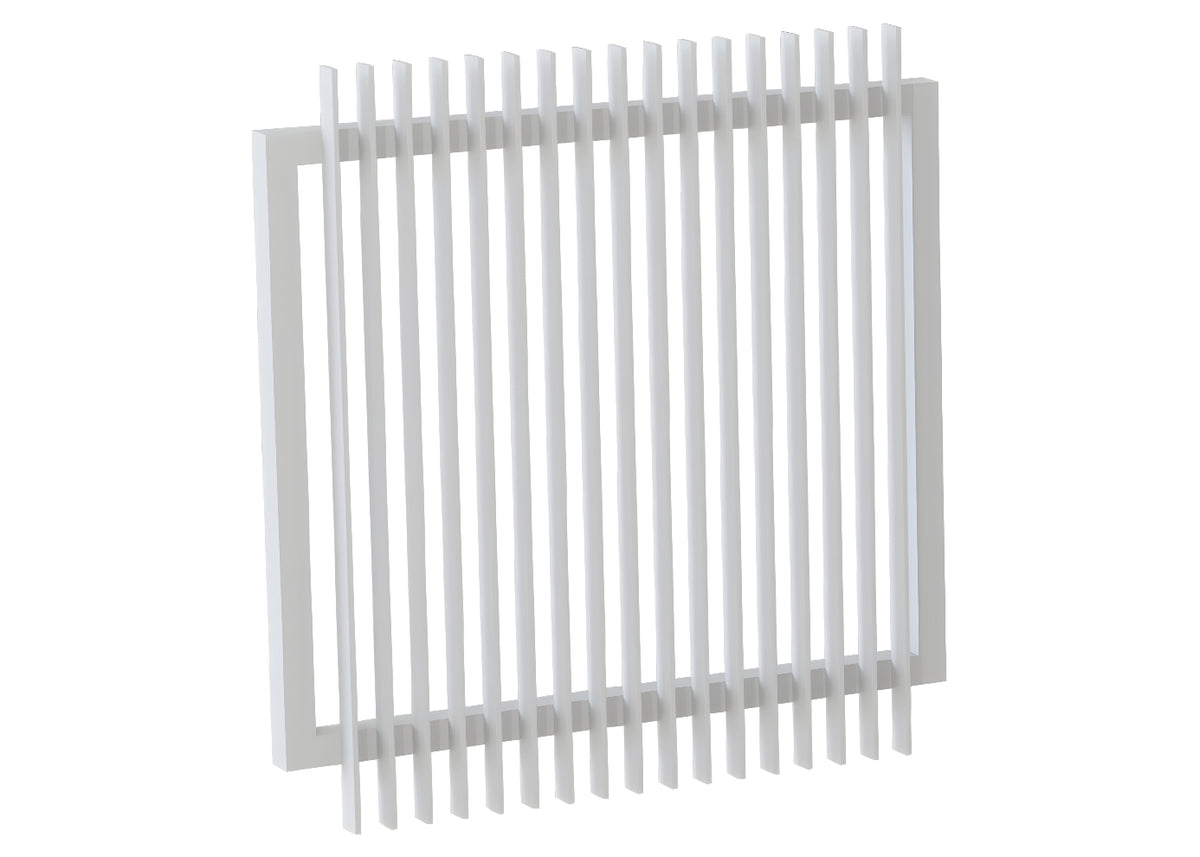 50x10 Aluminium Batten Swing Gate | Radiator Style 50mm Gap Australia