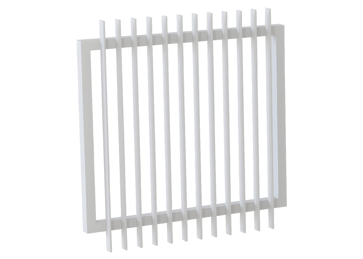 50x10 Aluminium Batten Swing Gate | Radiator Style 75mm Gap Australia
