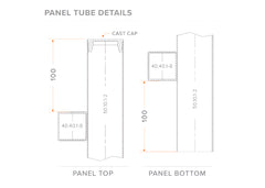 50x10 Aluminium Batten Swing Gate | Radiator Style 100mm Gap Australia