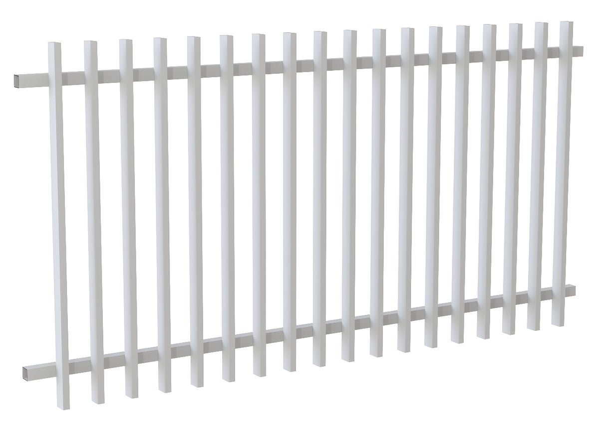 50x25 Aluminium Batten Fence Panel | Radiator Style 100mm Gap Australia