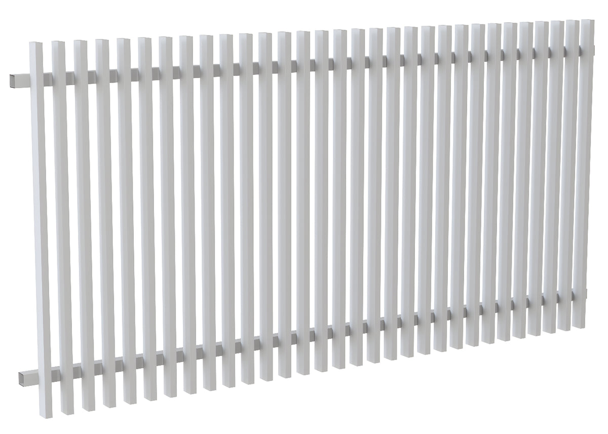 50x25 Aluminium Batten Fence Panel | Radiator Style 50mm Gap Australia