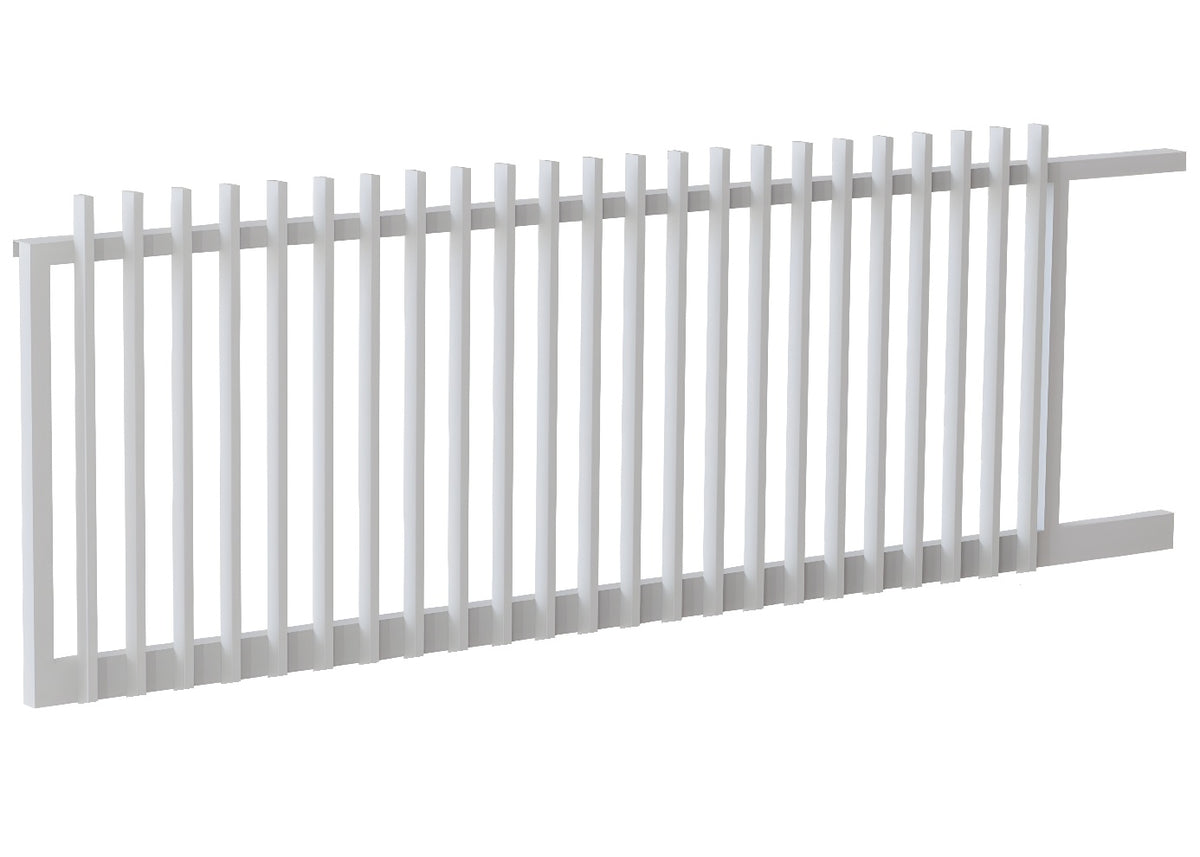 50x25 Aluminium Batten Sliding Gate | Radiator Style 100mm Gap Australia
