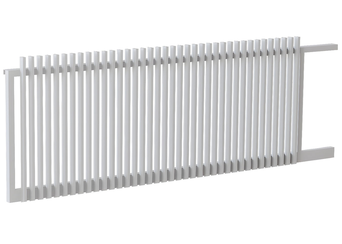 50x25 Aluminium Batten Sliding Gate | Radiator Style 50mm Gap Australia