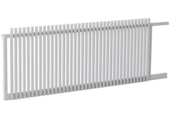 50x25 Aluminium Batten Sliding Gate | Radiator Style 50mm Gap Australia