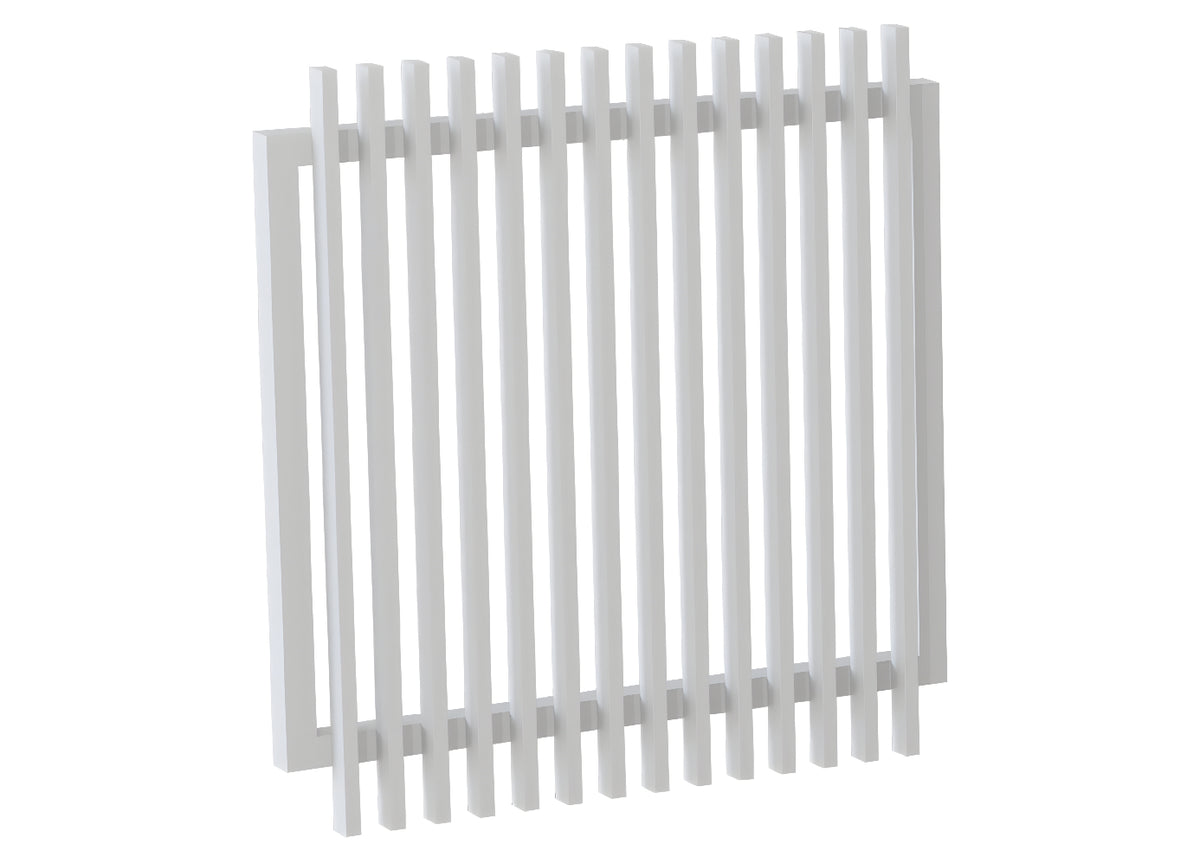 50x25 Aluminium Batten Swing Gate | Radiator Style 50mm Gap Australia