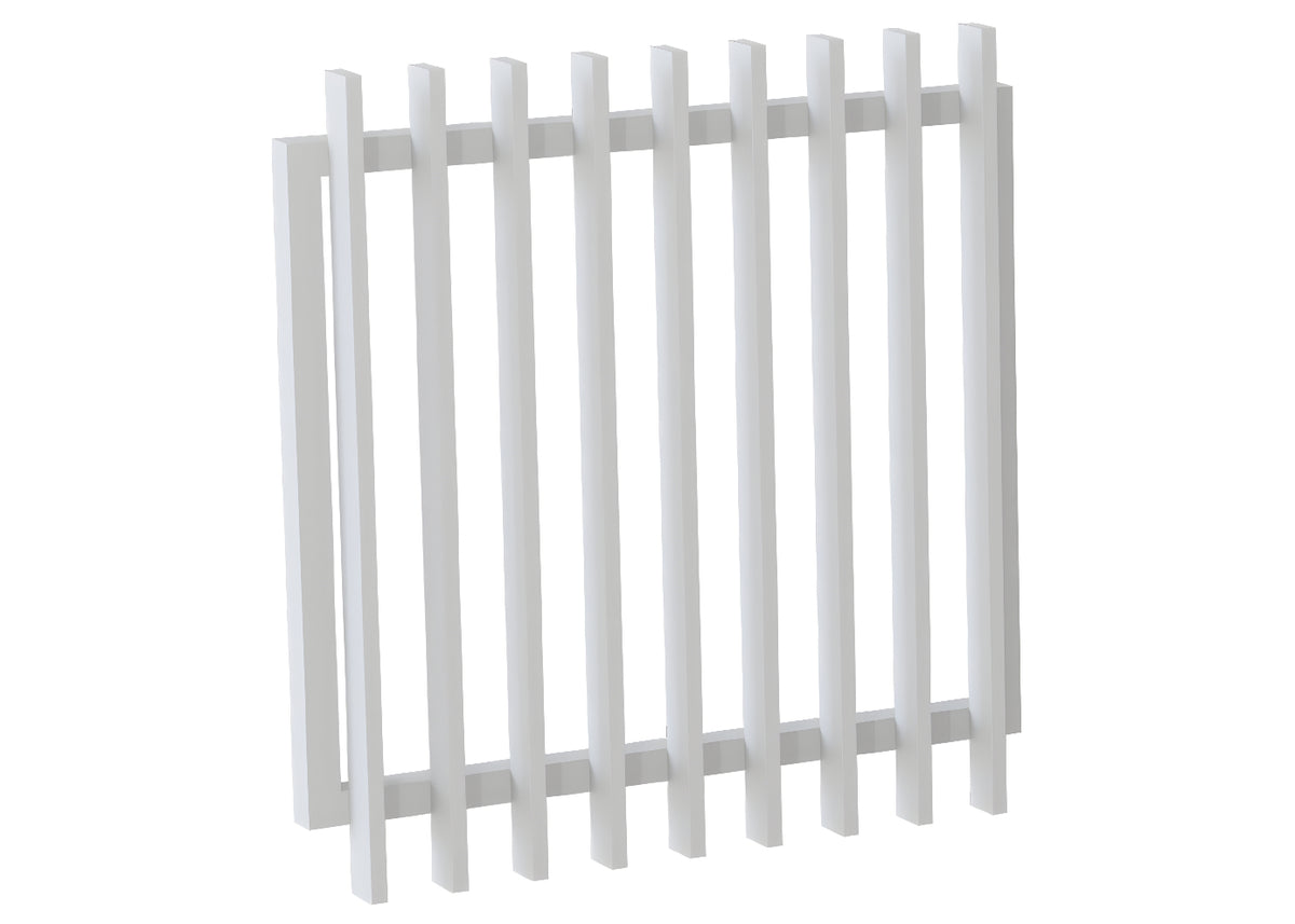 50x25 Aluminium Batten Swing Gate | Radiator Style 75mm Gap Australia