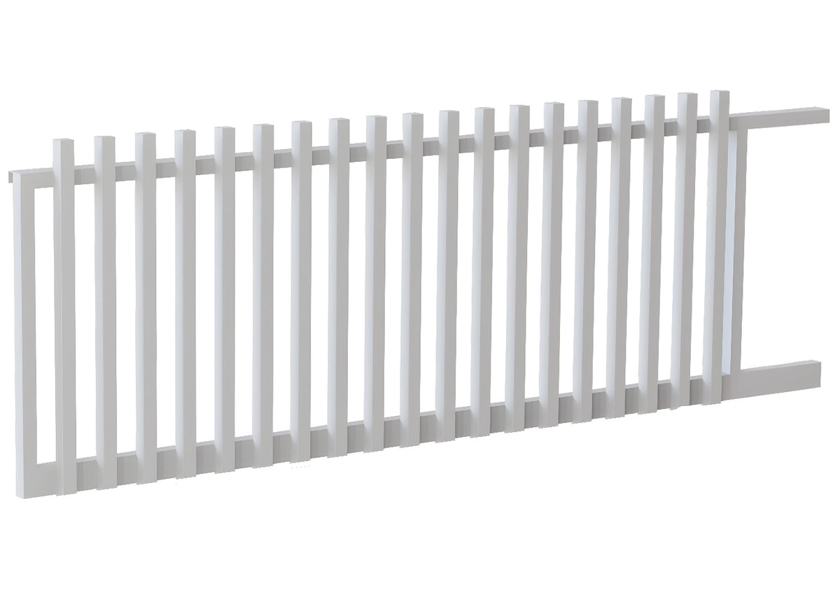 50x50 Aluminium Batten Sliding Gate | Radiator Style 100mm Gap Australia