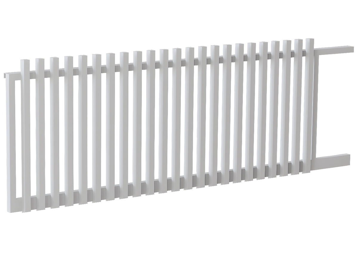 50x50 Aluminium Batten Sliding Gate | Radiator Style 75mm Gap Australia