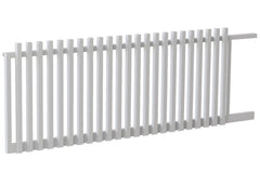 50x50 Aluminium Batten Sliding Gate | Radiator Style 75mm Gap Australia