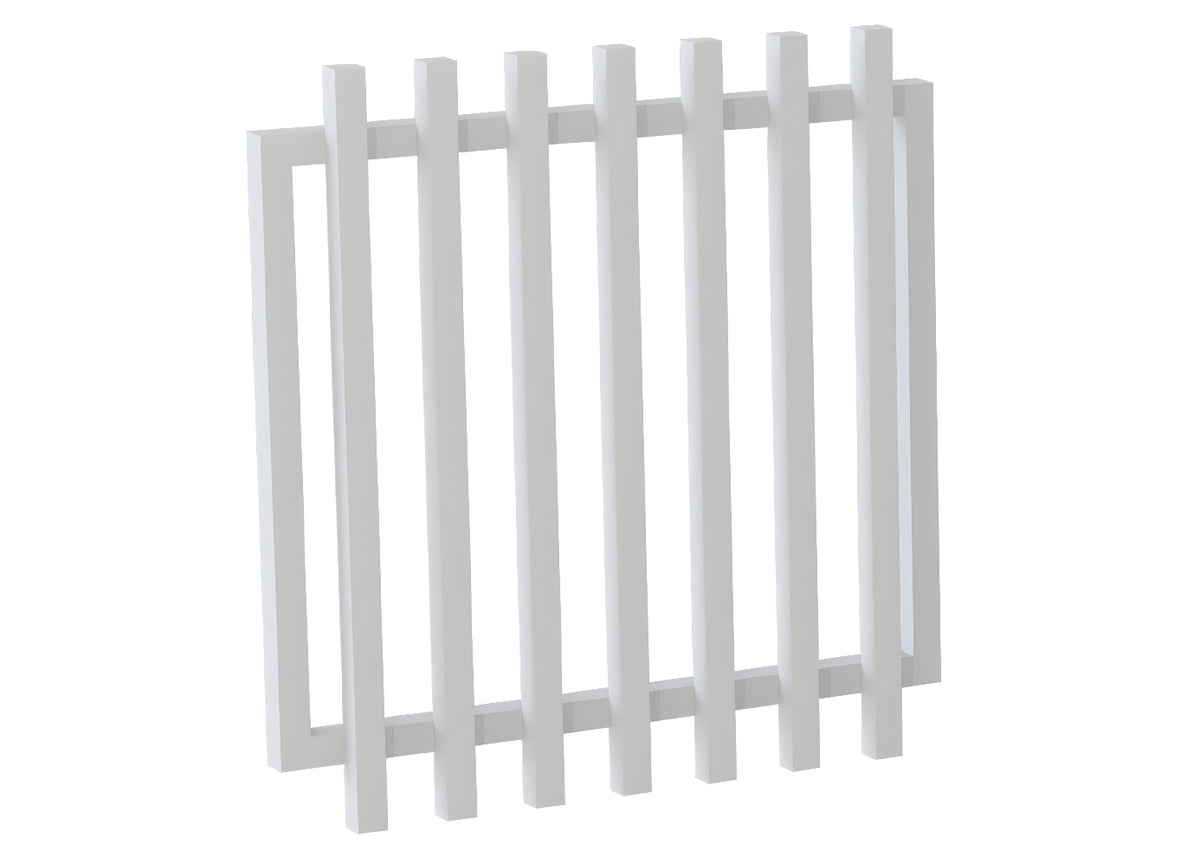 50x50 Aluminium Batten Swing Gate | Radiator Style 100mm Gap Australia