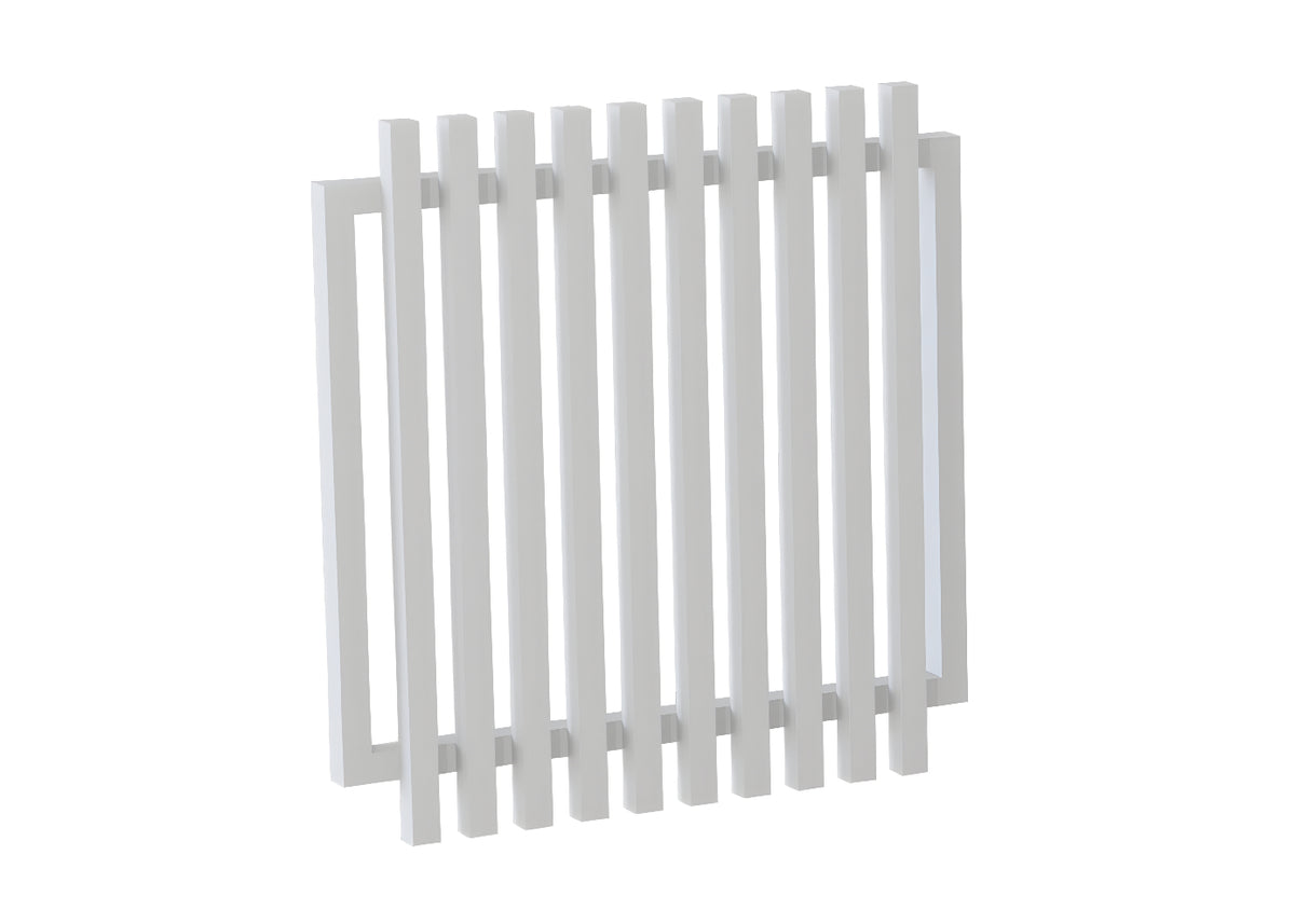 50x50 Aluminium Batten Radiator Swing Gate – 50mm Gap