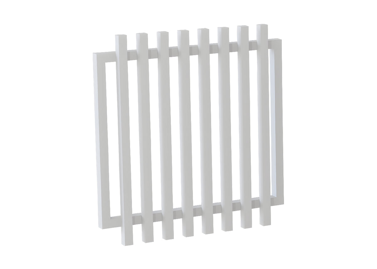 50x50 Aluminium Batten Swing Gate | Radiator Style 75mm Gap Australia