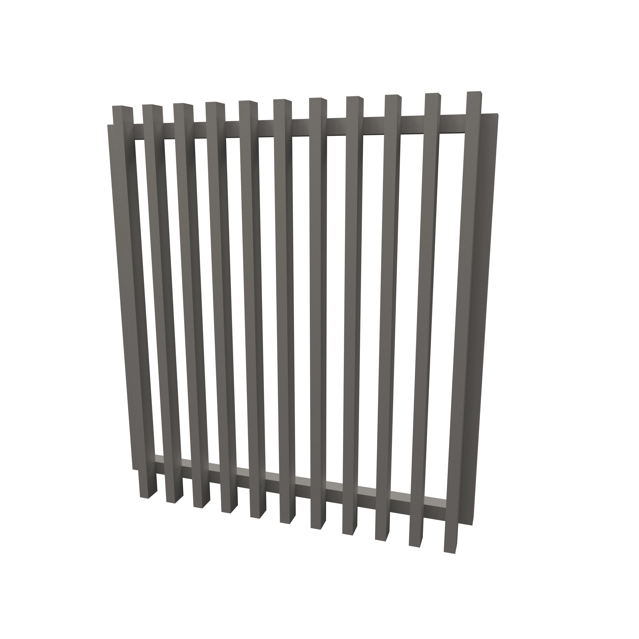 Aluminium Batten Pedestrian Gate, Custom cut to size. Up to 1200mm high x 1000mm wide