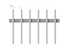 65x16 Aluminium Batten Sliding Gate | Radiator Style 75mm Gap Australia