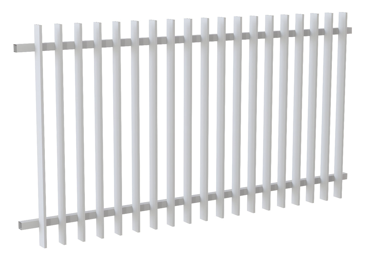 65x16 Aluminium Batten Fence Panel | Radiator Style 100mm Gap Australia