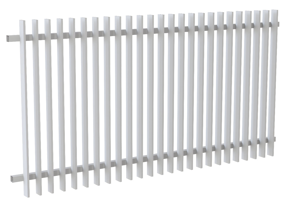 65x16 Aluminium Batten Fence Panel | Radiator Style 75mm Gap Australia